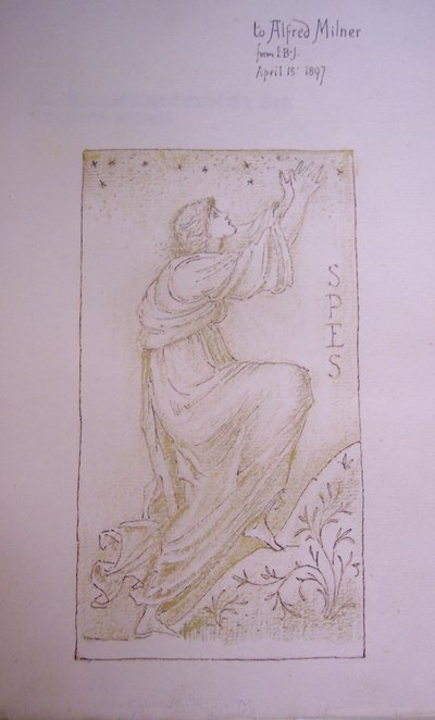 Spes, ilustración en la guarda de 